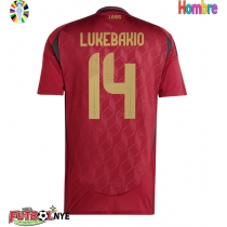 Camiseta Bélgica Dodi Lukebakio #14 Primera Equipación Eurocopa 2024 manga corta